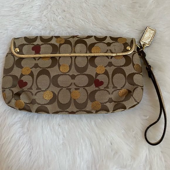 COACH SECRET ADMIRER LARGE FLAP WRISTLET WALLET 46934 - Picture 7 of 15